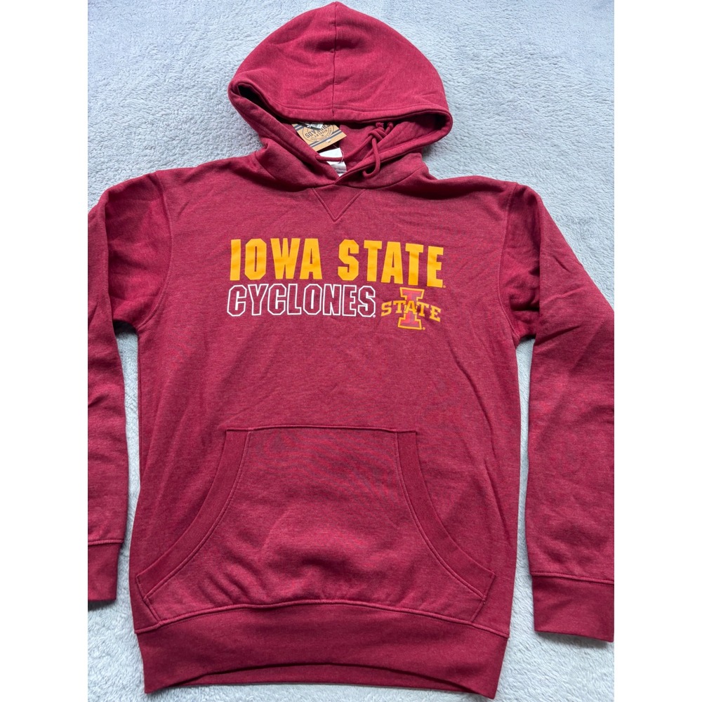NWT Rivalry Threads Iowa State Cyclones Hoodie Mens Small Cardinal Red NCAA